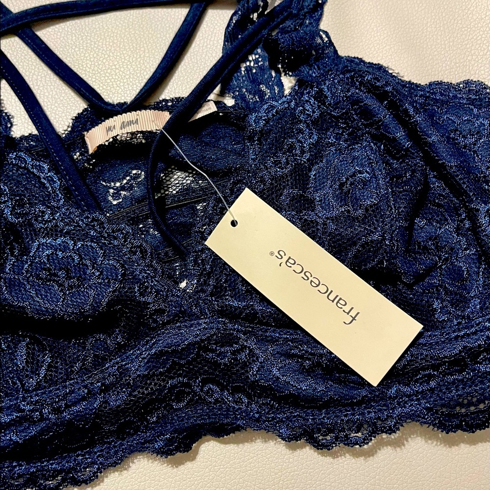 Strappy Bralet from Francesca’s in Blue